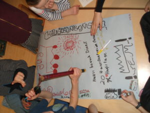 Die Kreativität der Kinder wird gefördert.