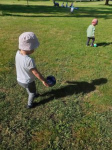 Ballsport im Herrengarten.