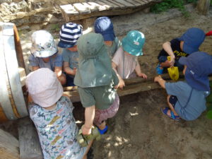 Der Außenbereich des Krabbelhauses wurde unlängst neu gestaltet.