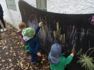 Kreativ im Außenbereich.