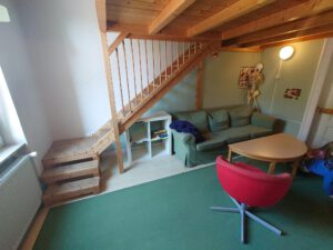 Die Nebenräume bieten Rückzugsmöglichkeiten.