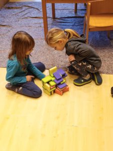 Schwämme als Bauklotzersatz.